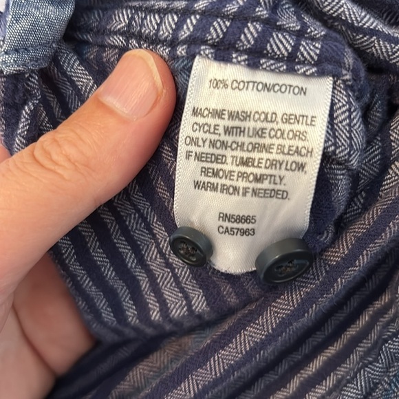 1901 men’s blue long sleeve button down shirt size medium - Picture 8 of 8